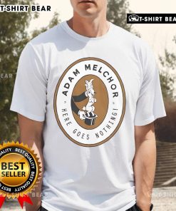 Top Adam Melchor Here Goes Nothing Bunny T-Shirt featuring a cute bunny graphic on a stylish casual tee.
