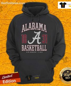 Stylish Alabama Crimson Tide basketball hoodie featuring team colors and logo, perfect for fans and game day wear.
