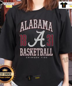 Top Alabama Crimson Tide basketball ladies tee featuring vibrant team colors and logo, perfect for female fans.
