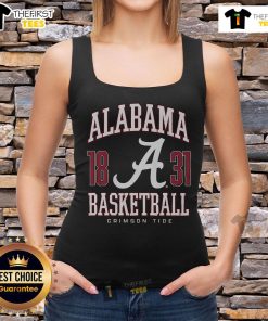 Stylish Alabama Crimson Tide basketball tank top featuring team colors and logo, perfect for fans and sports enthusiasts.