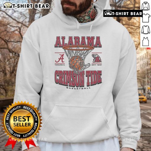 Alabama Crimson Tide Game Time Hoodie displayed on a mannequin, showcasing team colors and logo for fans.