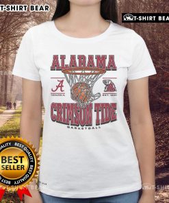 Stylish Top Alabama Crimson Tide Game Time Ladies Tee featuring team colors and logo, perfect for game day fashion.