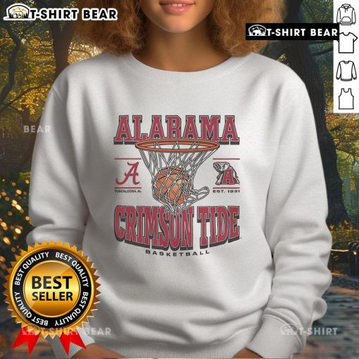 Alt Text: Cozy Top Alabama Crimson Tide Game Time sweatshirt in team colors, perfect for game day and showing team spirit.