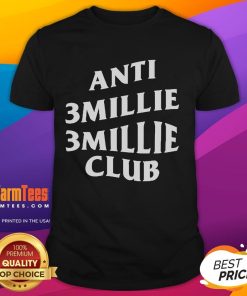 Top Anti 3Millie 3Millie Club T-Shirt featuring bold graphics and vibrant colors, perfect for fans of the 3Millie movement.