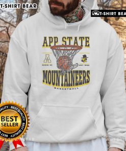 Top Appalachian State Mountaineers Game Time Hoodie in black, featuring team logo and comfortable fabric for fans.