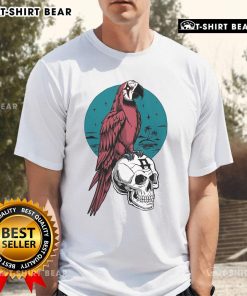 Top Avatar Parrot Skull T-Shirt featuring a vibrant parrot skull design on a stylish tee for unique fashion lovers.