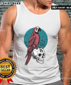 Stylish Top Avatar Parrot Skull Tank Top featuring vibrant colors and a unique design, perfect for casual summer wear.