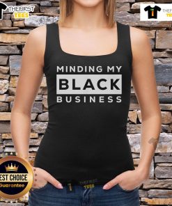 Top Awesome Minding My Black Business Tank Top displayed on a mannequin, perfect for stylish casual wear.