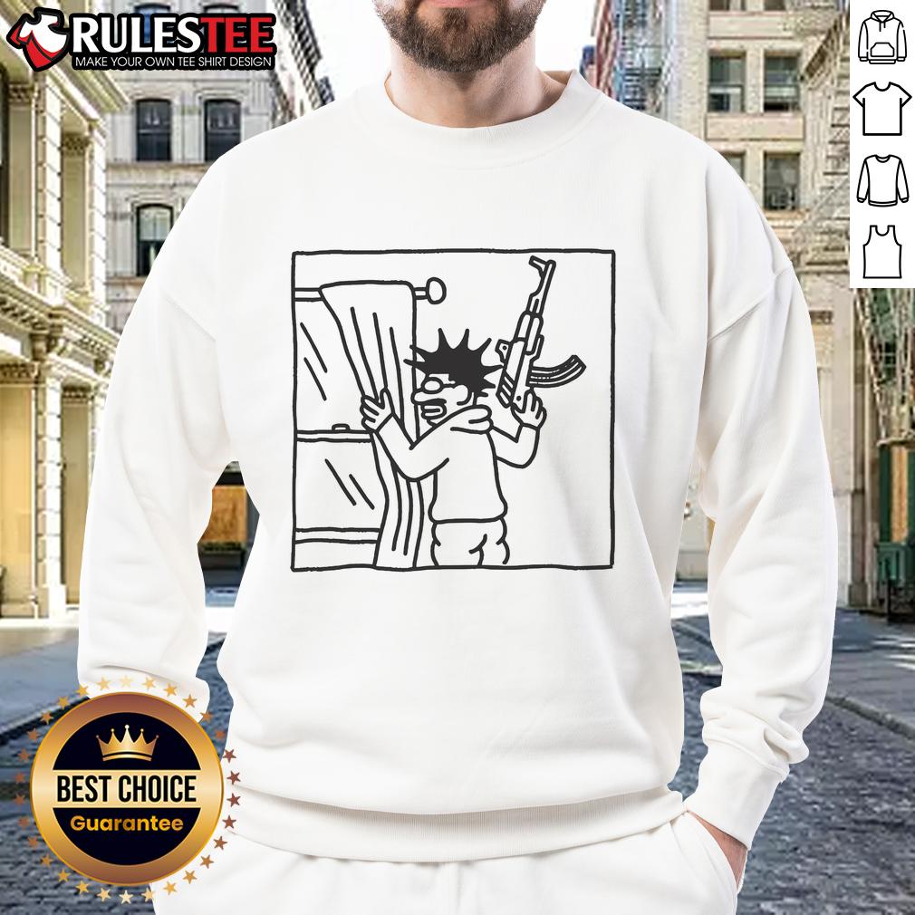 Top Awful Who'S That Peeking Through My Window Sweatshirt Cozy 'Who's That Peeking Through My Window' sweatshirt featuring a playful design, perfect for casual fall outfits.