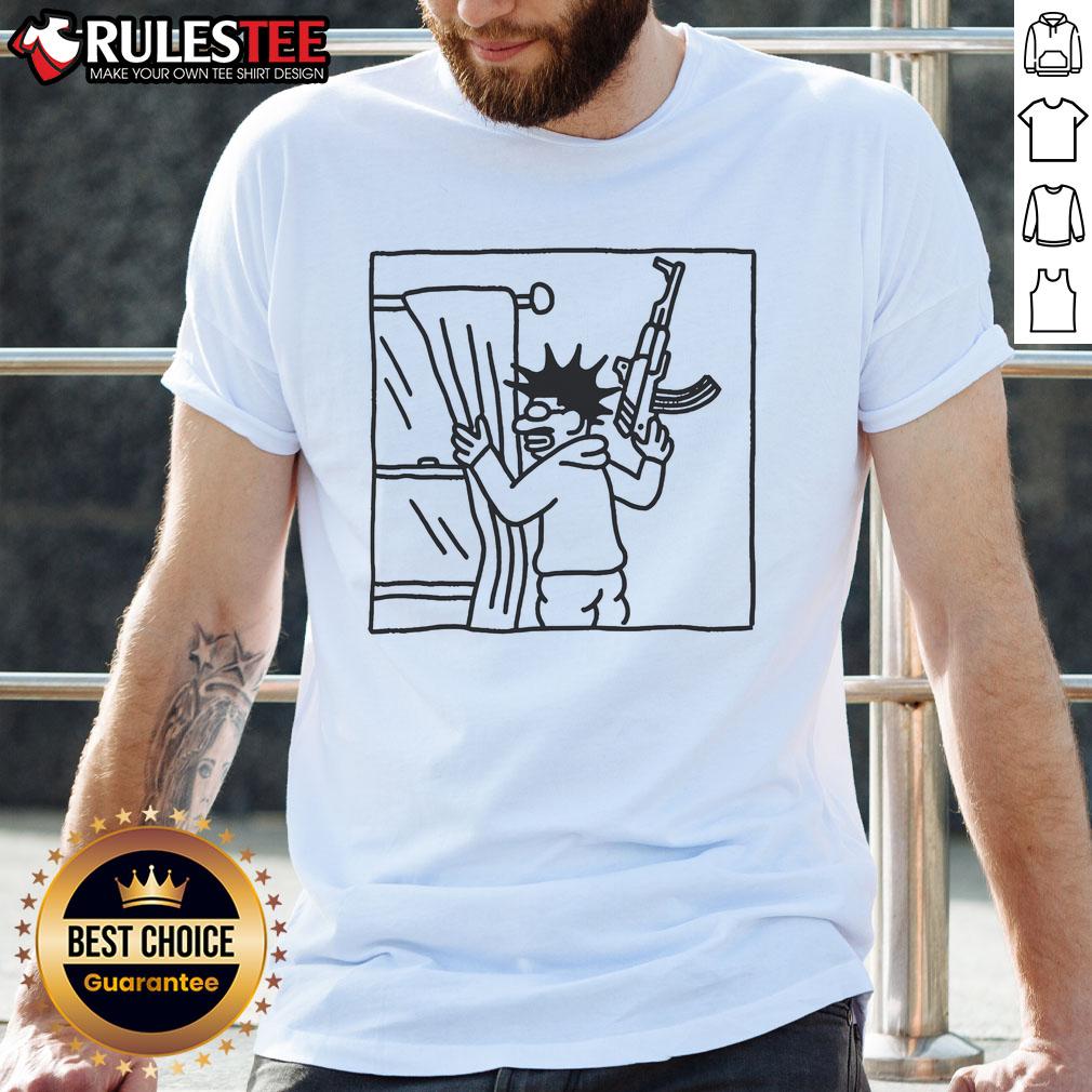 Top Awful Who'S That Peeking Through My Window T Shirt Top Awful Who's That Peeking Through My Window T-Shirt featuring a spooky design perfect for Halloween enthusiasts.