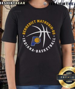 Top Bennedict Mathurin Indiana Pacers basketball player graphic on a ladies tee shirt, perfect for fans.