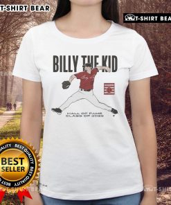 Alt Text: Top Billy Wagner Hall of Fame Inductee Class of 2025 brick ladies tee showcasing elegant design and commemorative graphics.
