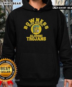 Top Bowness High School Alumni Trojans hoodie featuring school colors and logo, perfect for proud graduates and fans.