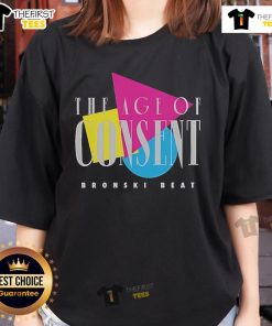 Top Bronski Beat The Age of Consent Ladies Tee featuring a vibrant design and stylish fit for fans of 80s music.