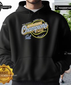 Top California Golden Bears 2025 NCAA Women's Tennis National Champions hoodie featuring team colors and logo.