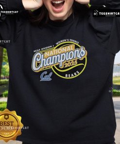 California Golden Bears 2025 NCAA Women's Tennis National Champions sweatshirt celebrating their victory in stylish design.