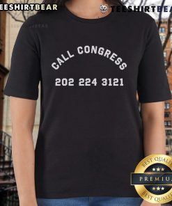 Top Call Congress 202-224-3123 ladies tee featuring a stylish design for advocates and supporters of civic engagement.