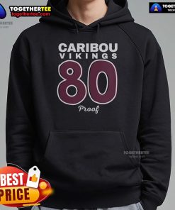 Top Caribou Vikings High School Class of 1980 hoodie featuring vintage design and school colors, perfect for alumni.
