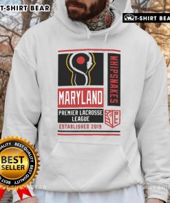 Top Champion Men's Maryland Whipsnakes Red Athletic Hoodie showcasing vibrant team colors and comfortable fit.