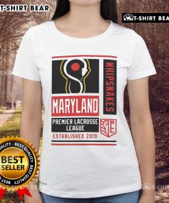 Alt Text: Top Champion Men's Maryland Whipsnakes Red Athletic Tee for ladies, perfect for sports and casual wear.