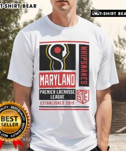 Alt Text: Men's Maryland Whipsnakes red athletic t-shirt by Top Champion, perfect for sports and casual wear.
