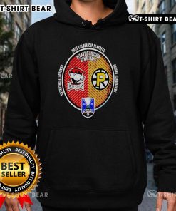 Top Charlotte Checkers vs Providence Bruins 2025 Calder Cup Playoffs hoodie featuring team logos and playoff graphics.