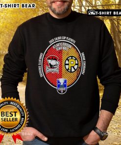 Top Charlotte Checkers vs Providence Bruins 2025 Calder Cup Playoffs sweatshirt featuring team logos and vibrant colors.