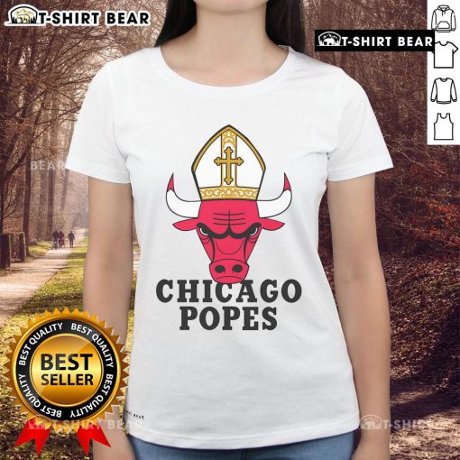 Top Chicago Popes Ladies Tee featuring a stylish design, perfect for fans of the Chicago Popes apparel.