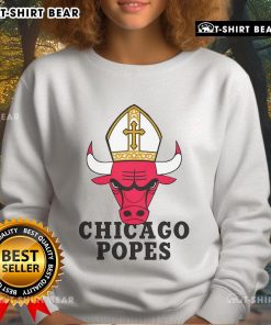 Cozy Top Chicago Popes sweatshirt featuring vibrant team colors and logo, perfect for fans and chilly days.