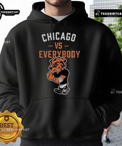 Alt Text: Top Chicago Vs Everybody mascot hoodie featuring a bold graphic design, perfect for fans and streetwear enthusiasts.