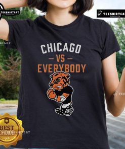 Top Chicago Vs Everybody mascot ladies tee featuring bold graphics and a stylish design for Chicago fans.