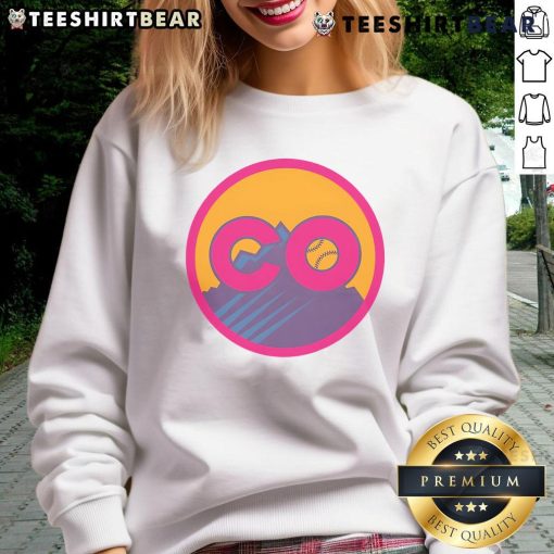 Cozy Top Colorado Rockies City Connect Sweatshirt in team colors, perfect for fans and chilly game days.