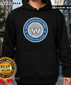 Alt Text: Top Commanders of the United States Space Force at Military Appreciation Night wearing custom hoodies.