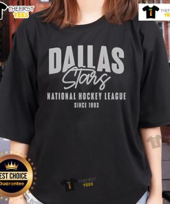 Top Dallas Stars National Hockey League since 1993 ladies tee featuring team colors and logo for stylish fans.