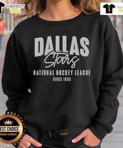 Cozy Top Dallas Stars National Hockey League sweatshirt since 1993, featuring team colors and logo, perfect for fans.