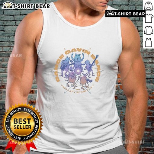 Top Dance Gavin Dance Tree City Sessions 2 tank top featuring vibrant artwork and band logo, perfect for fans.