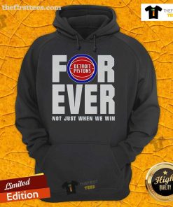Alt Text: Top Detroit Pistons Forever Fan 2025 hoodie showcasing team spirit, perfect for loyal fans, not just when they win.