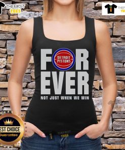 Top Detroit Pistons Forever Fan 2025 tank top featuring bold team graphics, perfect for dedicated supporters.