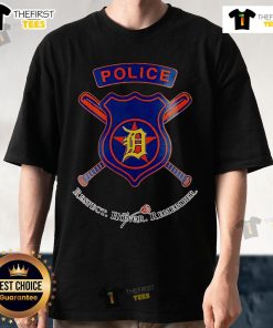 Top Detroit Tigers National Police Week Night 2025 Baseball T-Shirt featuring vibrant team colors and police tribute design.