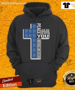 Top Detroit Tigers Peace hoodie featuring 'May Leo XIV be with you all, brothers and sisters' design.