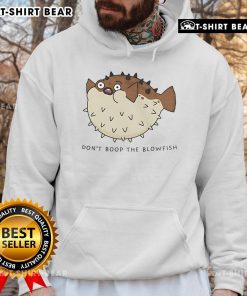 Cozy Top Don't Boop the Blowfish Puffer Fish Hoodie featuring a playful puffer fish design, perfect for sea life lovers.