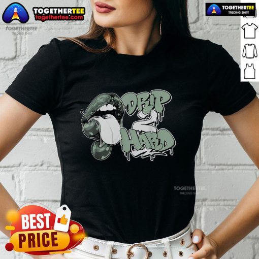 Top Drip Hard Seafoam Abundance Ladies Tee featuring stylish design and vibrant seafoam color for trendy women's fashion.