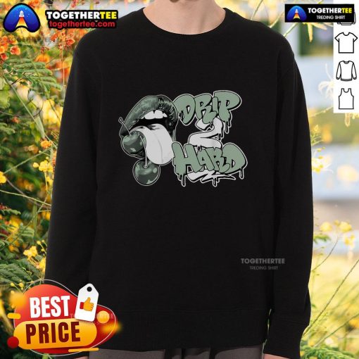 Cozy Top Drip Hard Seafoam Abundance Sweatshirt in soft fabric, showcasing a trendy design perfect for casual outfits.