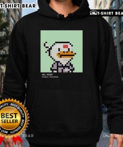 Alt Text: Top Duck ASC 2507 Eclipse X Everything Pixel Hoodie featuring a stylish design and vibrant colors for casual wear.