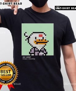 Top Duck Asc 2507 Eclipse X Everything Pixel T-Shirt featuring a vibrant pixel art design on a stylish tee.