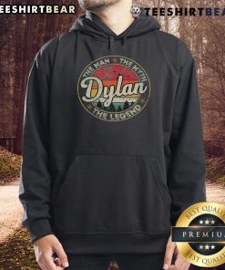 Personalized 'Top Dylan The Man The Myth The Legend' hoodie showcasing a stylish design for fans and gifts.