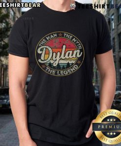 Personalized 'Dylan The Man The Myth The Legend' T-Shirt featuring stylish design, perfect gift for fans of Dylan.