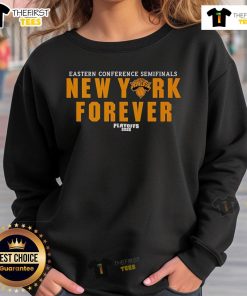 New York Forever Playoffs 2025 sweatshirt showcasing team spirit for the Top Eastern Conference Semifinals.