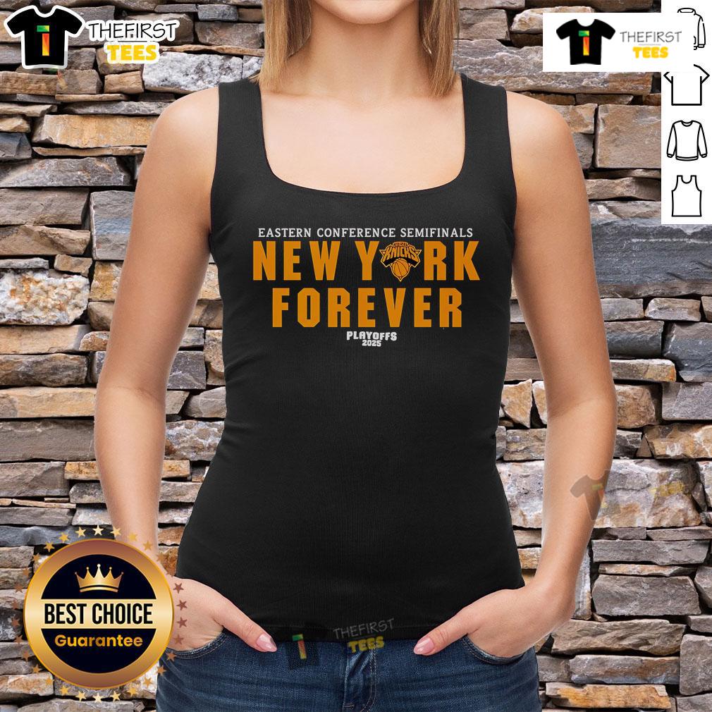 Top Eastern Conference Semifinals New York Forever Playoffs 2025 Tank Top Stylish tank top for 2025 NBA playoffs featuring 'New York Forever' design, perfect for Eastern Conference Semifinals fans.