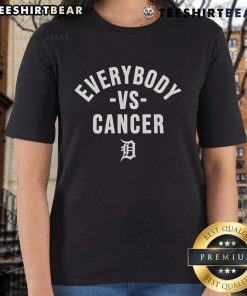 Top Everybody Vs Cancer Detroit Tiger 2025 Ladies Tee featuring a stylish design and vibrant colors for charity support.